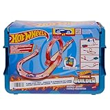 Hot Wheels Trackset, Trackset im Feuer-Design mit einem Hot Wheels Fahrzeug, 16...