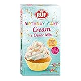 RUF Birthday Cake Cream, Cream-Pulver für eine lockere Torten-Creme in...