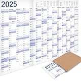 Yohmoe® XXL Jahresplaner 2025 Wandkalender (98 x 68 cm) GEFALZT in Poster...