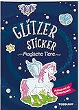 Glitzer-Sticker Malbuch. Magische Tiere: Mit 45 glitzernden Stickern (Malbücher...