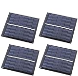 4PCS Mini Solarpanel Charger Outdoor-Notladegerät Tragbares Netzteil Camping...