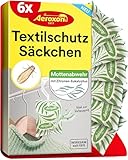 Aeroxon Textilschutzsäckchen – 2x3 Mottenschutz für Kleiderschrank, 3 Monate...