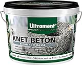 Ultrament Knet-Beton 2,5 kg, Kreativbeton, Beton Knetmasse, Ideal zum Formen und...