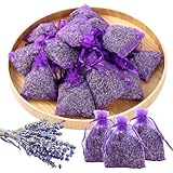20x Lavendel Duftsäckchen für Kleiderschrank - Echter Getrockneter Lavendel,...