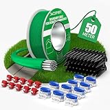 DazSpirit 50 m Begrenzungskabel Mähroboter + 50 Erdnägel + 10 Kabelverbinder +...