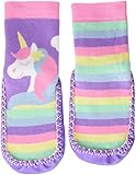 Playshoes Unisex Kinder Unicorn Slipper Shoes Hausschuh, Mehrfarbig, 24/25 EU