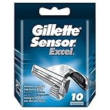 Gillette Sensor Excel Rasierklingen für Rasierer, 10 Ersatzklingen für...