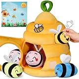 TOGOU2S Baby Spielzeug 6-12 Monate Weicher Bienenstock mit 4 Sensorischen Bienen...