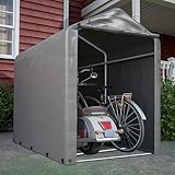 Thanaddo Fahrradgarage 100x187x160cm, Gartenschuppen Geräteschuppen Lagerzelt...