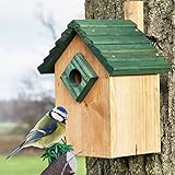 zooprinz Stabiler Nistkasten für Wildvögel/Gartenvögel mit sicherem Schutz...