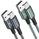 Micro USB Kabel, [2Stück 2M] Nylon USB Kabel High Speed Android Handy Ladekabel...