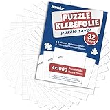 Nariolar Puzzle Klebefolie: 32 Super Puzzlekleber zum Erhalt von 4 x 1000 Teile...