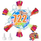 500 Stück Wasserbomben Selbstschließend & Schnellfüller, Wasserbomben Pumpe...