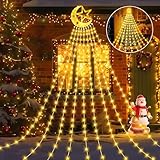Possily Christbaumbeleuchtung Lichterkette Christmas 3,5M 9 Stränge 346 LED...