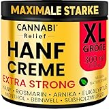 HANF CREME EXTRA STARK 300ml | Gelenk & Muskel Premium Ultra Konzentrierte Natur...