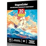 DagouColor A4 30 Blätter Aquarell Papier Pad für säurefreie Kunst...