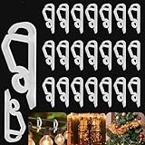 Weihnachtslicht-Clip, Kunststoff-Dachrinnenhaken für den Außenbereich,...