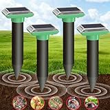 Solar Ultraschall Maulwurf Vertreiber, Maulwurf Vertreiber Testsieger, 4 Stück...