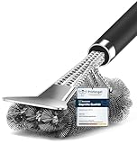 Grillbürste, TNTOR Grill Reinigungsbürste mit Extra Langer Edelstahl Borsten,...