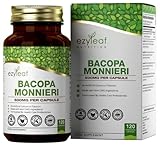 Ezyleaf Brahmi Kapseln 500mg Bacopa Monnieri 50% Bacoside | 120 Brahmi Kapseln |...