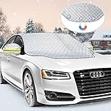FRECOO Frontscheibenabdeckung, Windschutzscheibe Abdeckung Winterabdeckung mit...