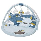 Fehn 3-D-Activity-Decke Spielbogen Little Castle – Krabbeldecke mit 5...