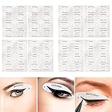 Eyeliner Schablone Lidschatten Schablone,SUPRROW Eyeliner Schablonenkarten 8...