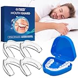 4 Stück Knirscherschiene Für Nacht,2 Größen Aufbissschienen,Zahnschiene...