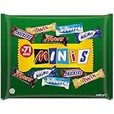 Mixed Minis Schokolade Großpackung, Mit 71 Mini-Schokoriegel Snacks (Mars,...