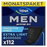 TENA MEN Protective Shield Extra Light - 112 Einlagen im Monatspaket (8 x 14),...