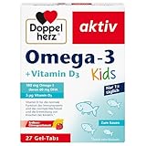 Doppelherz Omega-3 + D3 Kids - Vitamin D wird für ein gesundes Wachstum & eine...