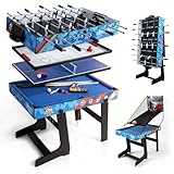 HLC Multi Game Kombinationstisch Set 5 in 1 Pool-Billardtische,...