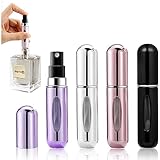 Gigmeta 4 Stück Parfümzerstäuber, 5ml Nachfüllbar Leer Reise Parfüm...