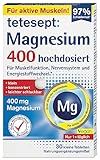 tetesept Magnesium 400 hochdosiert – Nahrungsergänzungsmittel mit Magnesium...