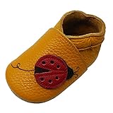 YIHAKIDS Krabbelschuhe Baby Weiche Leder Lauflernschuhe Kleinkind Lederschuhe...