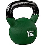 MOVIT Kettlebell PRO, Kugelhantel aus Gusseisen mit Neoprenbeschichtung, 12...