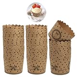 50 Stück Muffinförmchen Backförmchen Papier Cupcake Formen,Kraftpapier...
