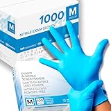 1000 Nitril-Handschuhe, puderfrei, latexfrei, hypoallergen,...