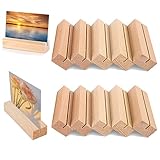 20 Stück Kartenhalter Holz, Tischkartenhalter Stabil Holzaufsteller als...