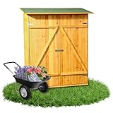 Melko Gerätehaus aus Fichtenholz mit Bitumendach Gartenschrank 162 x 140 x 75...