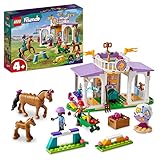 LEGO 41746 Friends Reitschule Set mit 2 Spielzeug-Pferden, Aliya und Mia...