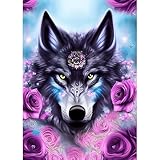 QQYRHN 5D Fantasie Wolf Diamond Painting Kit für Erwachsene Anfänger...