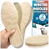 Thermoeinlegesohle Wollsohle für Winter Warme Schuheinlagen für Herren Damen...