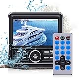 Geloo Marine Boot Stereo Radio Wasserdicht, MP5 Media Player mit 4.1” LED...