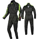 A-Pro Regenkombi Wasserdicht Motorrad Roller Regenhose Regenjacke Regenanzug...