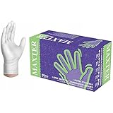 Latexhandschuhe | Gepudert | Weiß | Verstärkt | Strapazierfähig |...