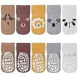 SockWaddles Stoppersocken Kinder Baby, 5 Paar ABS Atmungsaktiv Antirutschsocken...