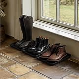 Navaris 3X Schuhablage Schuhabtropfschale klein - Schuhablage schmal 35x27x2,5cm...