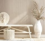 marburg Tapete Holzoptik Beige Akkustikpaneele 3D Effekt Vliestapete Wohnzimmer...