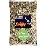 Teich Sticks Mix 10 Liter - Premium Alleinfuttermittel für Teichfische, Kois...